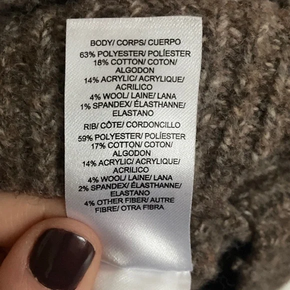 Lucky Brand crew neck brown and tan sweater - Picture 4 of 4